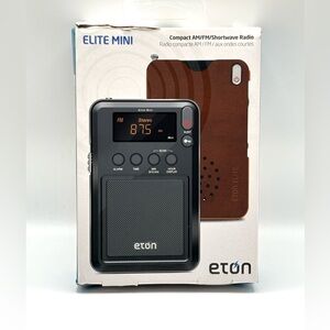 ETON NELITEMINI Mini Shortwave Radio,Digital,4-5/16" H 55MR62